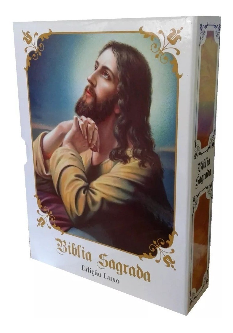 Atual Artigos Religiosos BIBLIA SAGRADA EDIÇÃO LUXO BRANCA