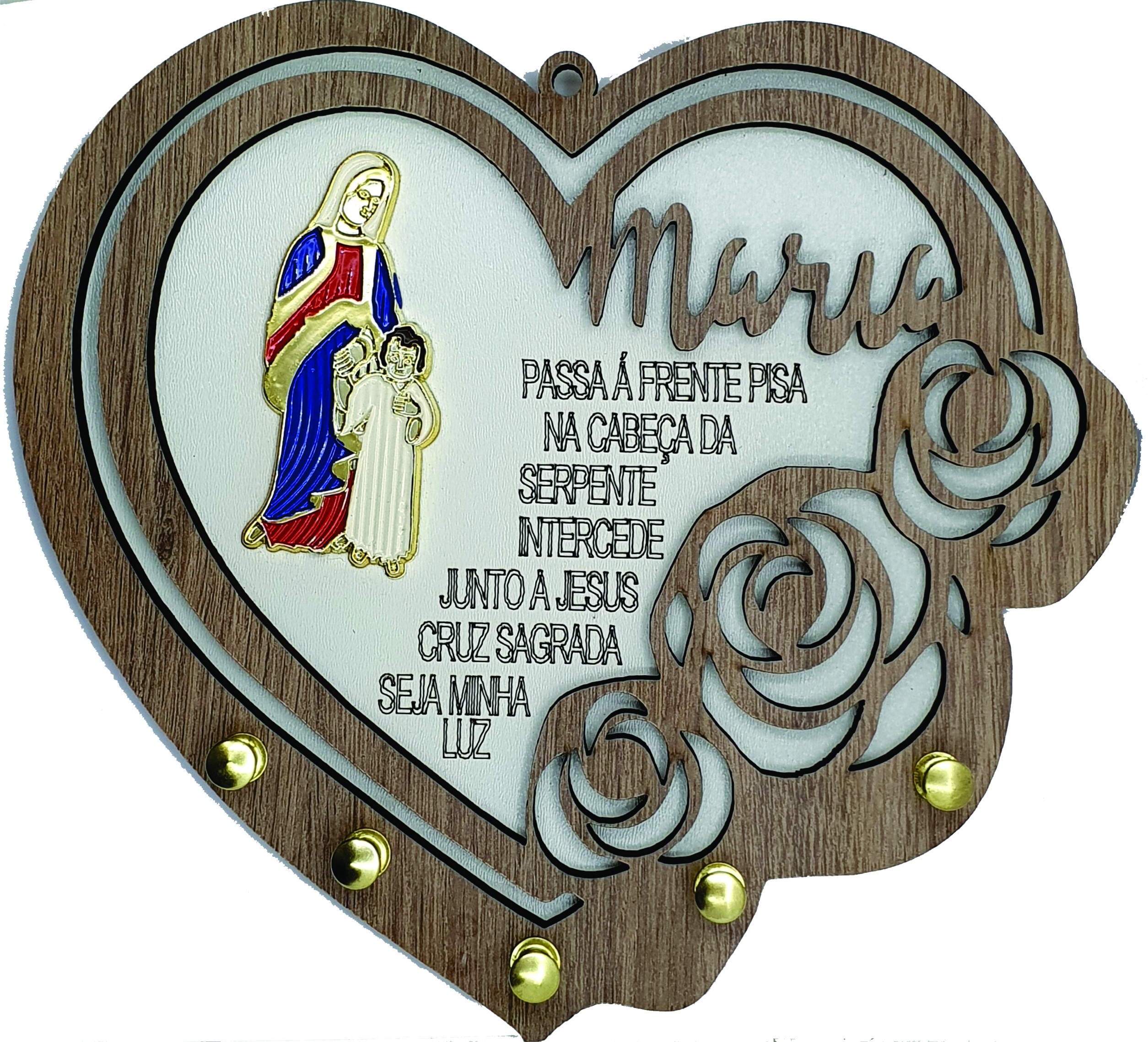 PORTA CHAVES CORACAO MARIA PASSA NA FRENTE REF. 331