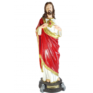 IMAGEM - EM BORRACHA CORACAO DE JESUS 40CM - Cod.: 430